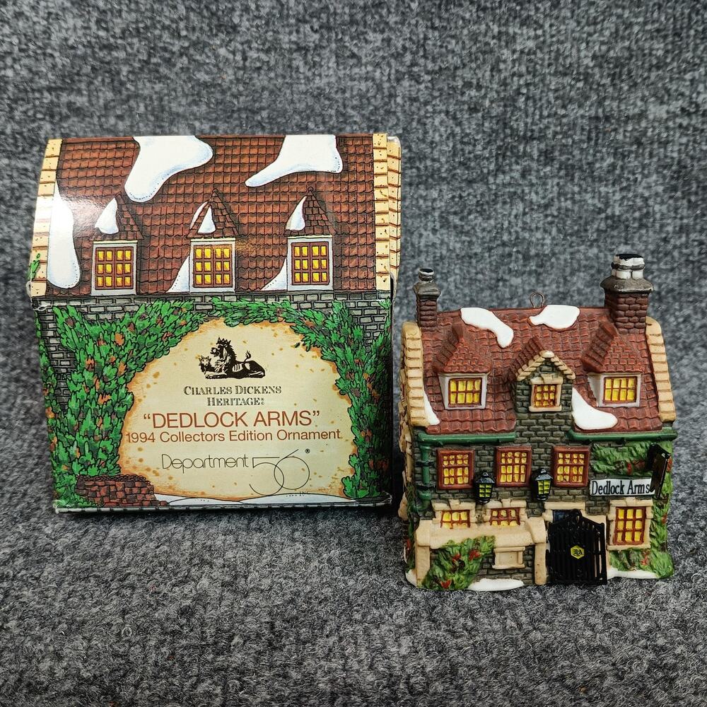 Dept 56 Dickens Village Ornament Dedlock Arms 1994 Heritage VTG Boxed